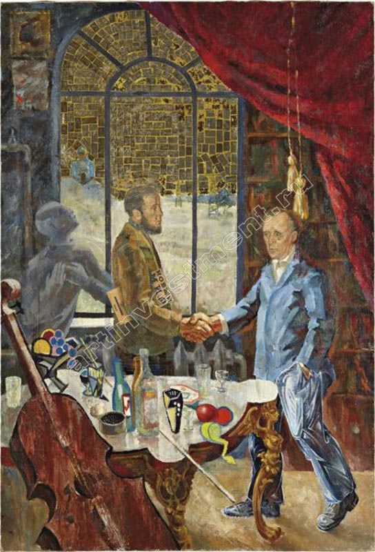 ВИТАЛИЙ КОМАР и АЛЕКСАНДР МЕЛАМИД Встреча Солженицына и Бейля на даче Ростроповича. 1972