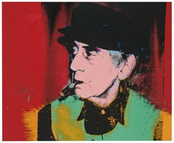 Andy Warhol Portrait of Man Ray 1974 Canvas synthetic polymer acrylic
