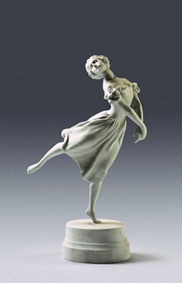 ballerina Tamara Karsavina. 1930. Model SN Sudbinin, 1913. Biscuit 