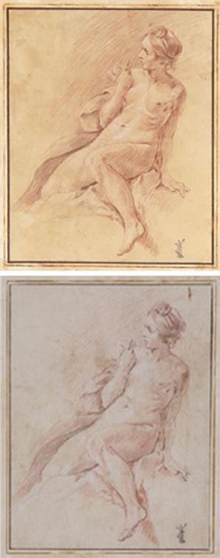 Figure nude from the French Academy donated by Mark Landis of Oklahoma Art