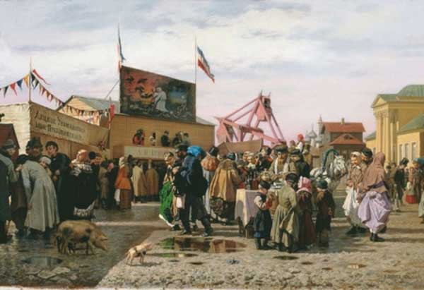АНДРЕЙ ПОПОВ Балаганы в Туле на Святой неделе. 1873