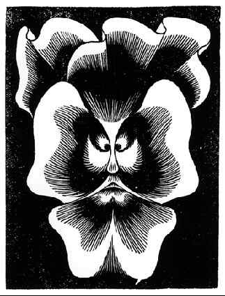 М. К. ЭШЕР Анютины глазки. Из серии « Цветы Пасхи». 1921