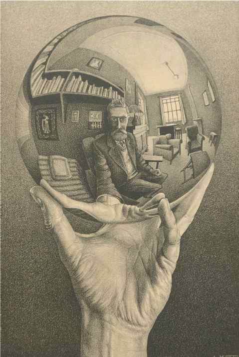 М. К. ЭШЕР Рука со сферой. 1935