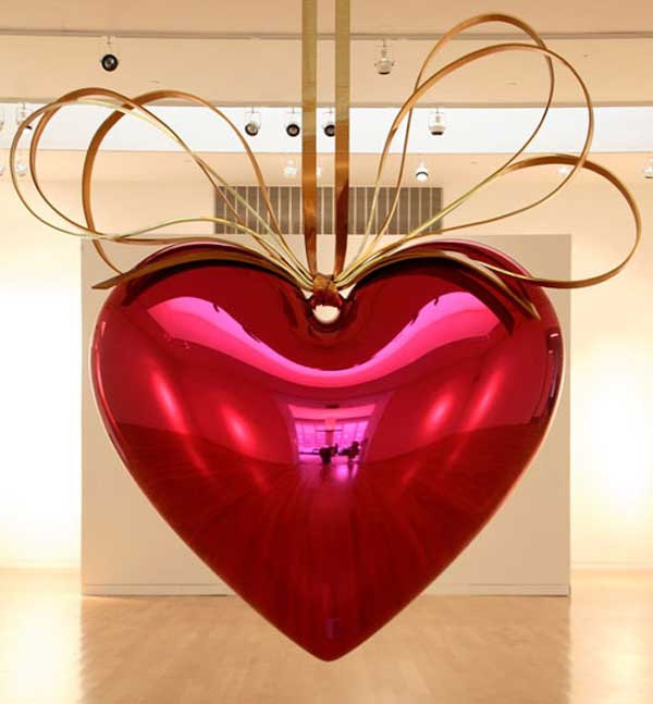 ДЖЕФФ КУНС. Висящее сердце (пурпурный с золотым). 1994–2006