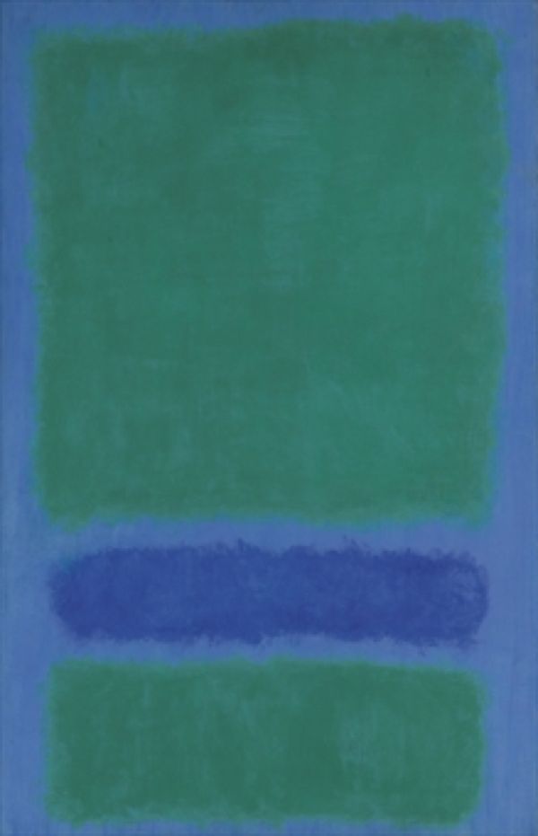 МАРК РОТКО Зеленый, синий, зеленый на синем. 1968