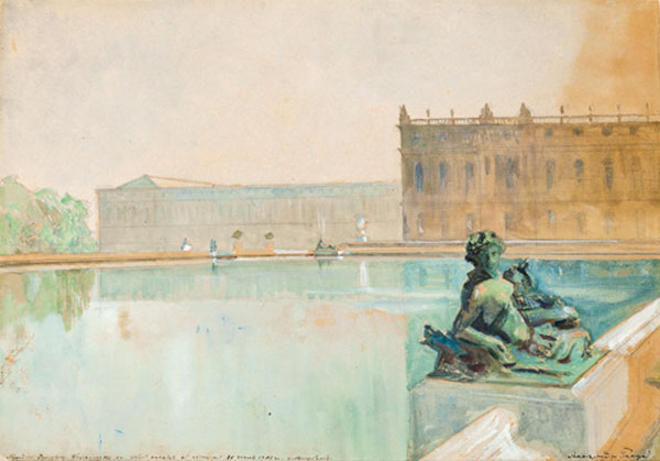 BENOIT AN Versailles. Neptune Pool. in 1906