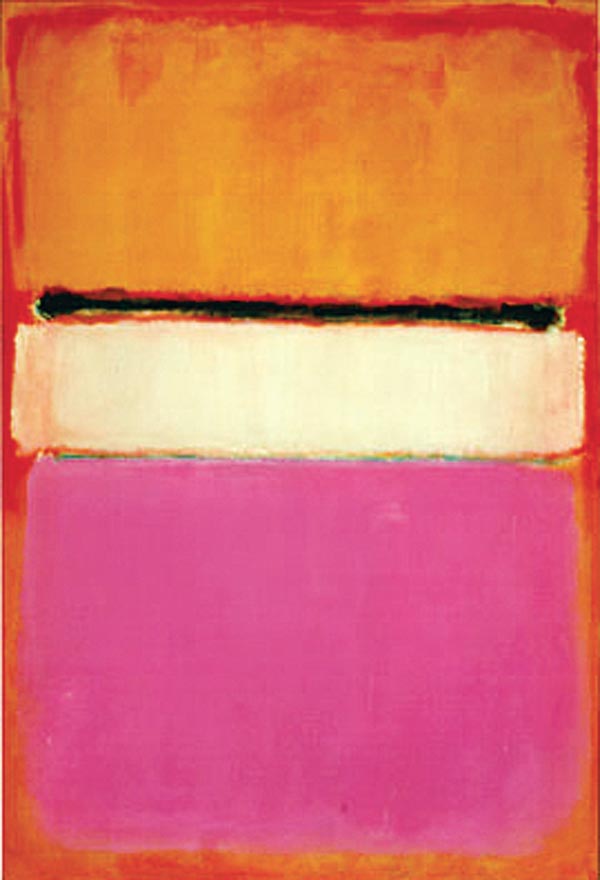  Mark Rothko. White Center ( yellow, pink and pale lilac to dark pink) 