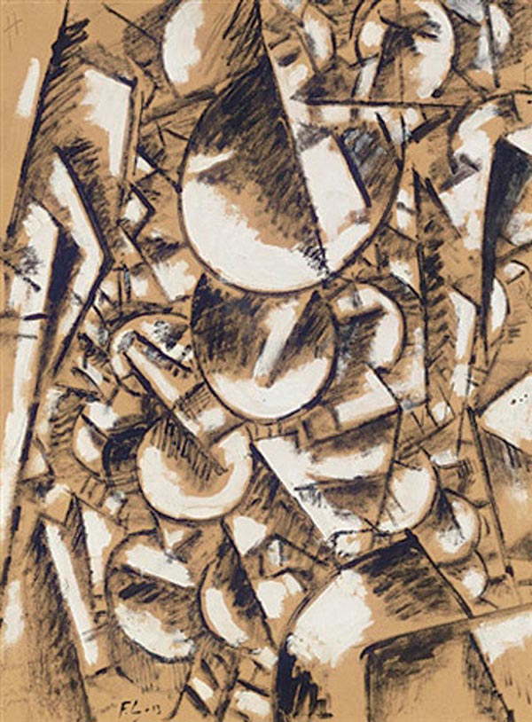  Fernand Leger. Figure contrasting forms. (Composition II) 