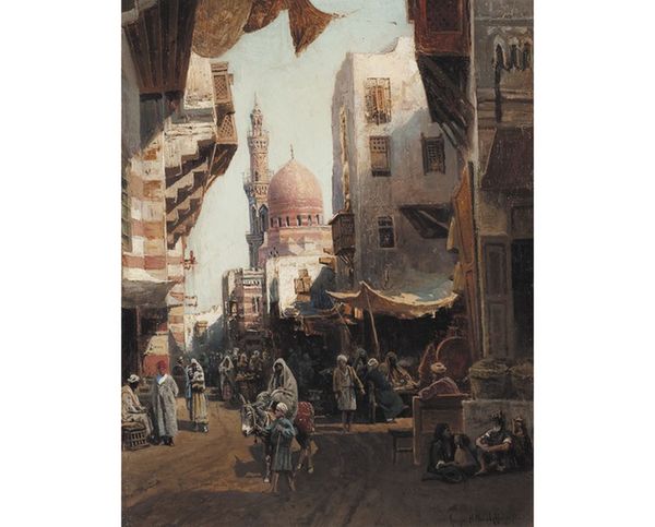 NIKOLAY MAKOVSKY Street in Kaire. 1884