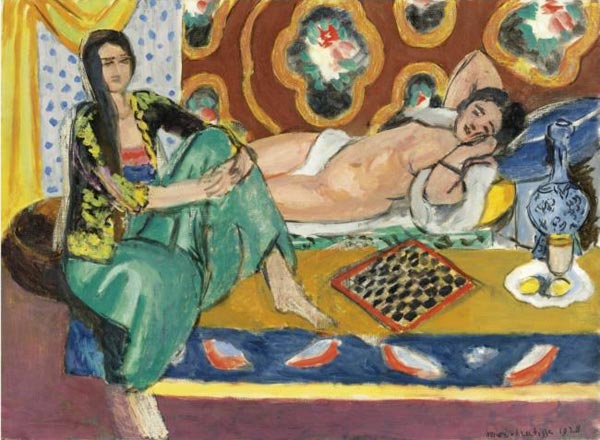 Henri Matisse Odalisque playing checkers. 1928 