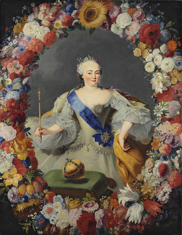 GEORGE GASPAR PRENNER Portrait of Empress Elizabeth. 1754