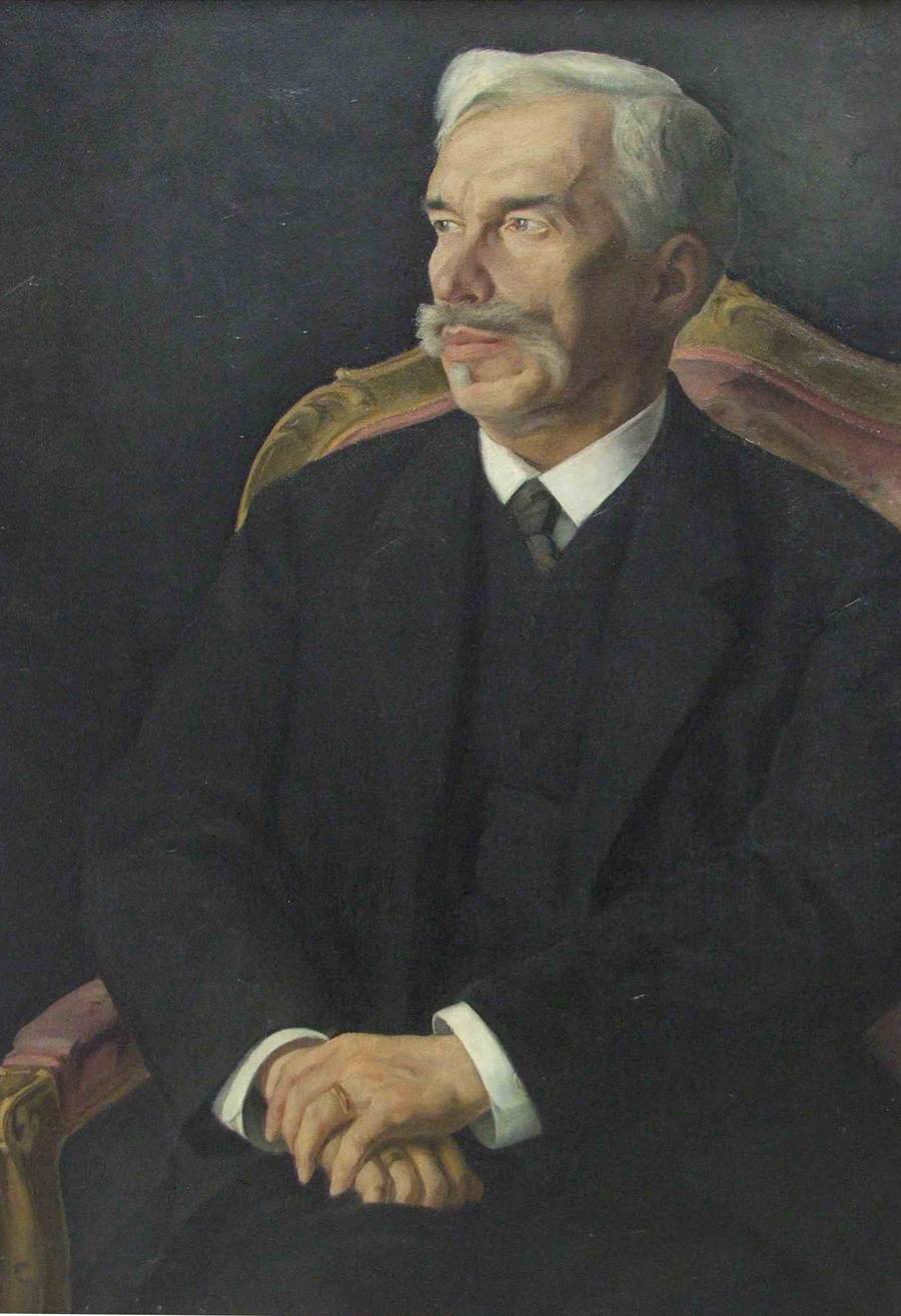 Sergei Ivanovich Shchukin. 1915. Portrait by Dmitry Melnikov