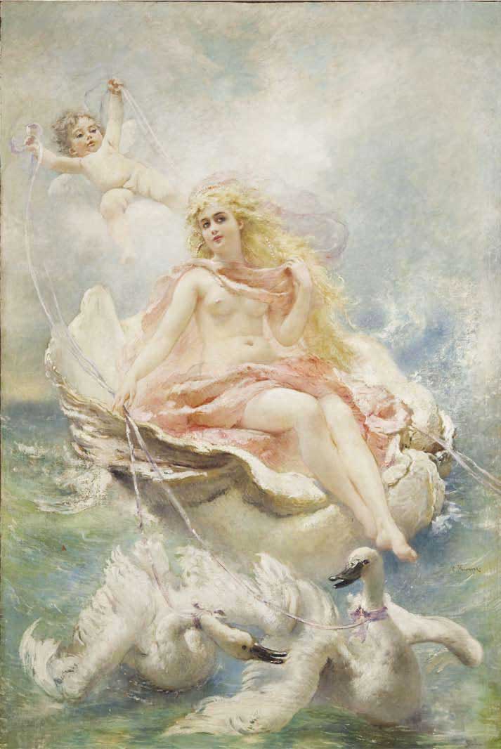 Makovsky KE Goddess of water. 2nd half of 1880 -s 