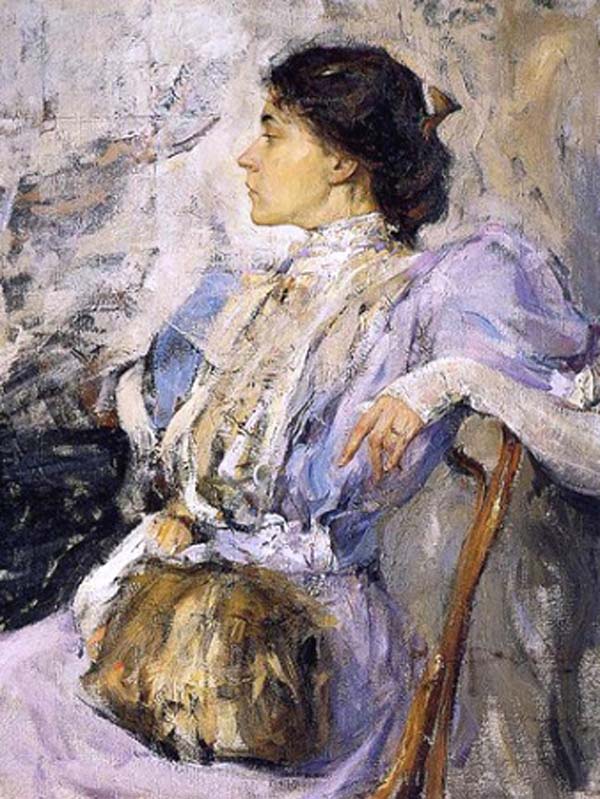 /> </a> <strong > NICHOLAS Feshin </strong> <br /> Portrait of an Unknown (The lady in purple) <br /> Study. <br /> 1908 Oil on canvas. 102 x 79 <br /> Source: <a rel = 