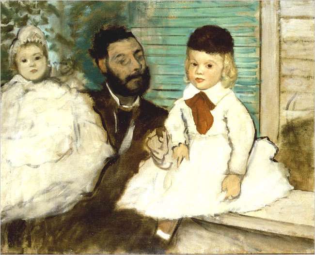 Ludovic Lepic Edgar Degas and his daughter