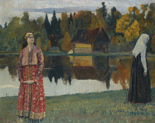 Mikhail Nesterov the lake. in 1924