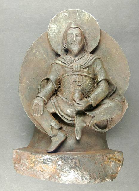 Buddhist sculpture removed by the Nazis from Tibet in 1939. XI century AD. uh.