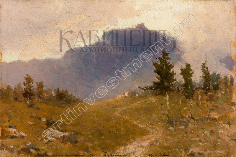 16. Levitan I. Mountain landscape. middle of 1880