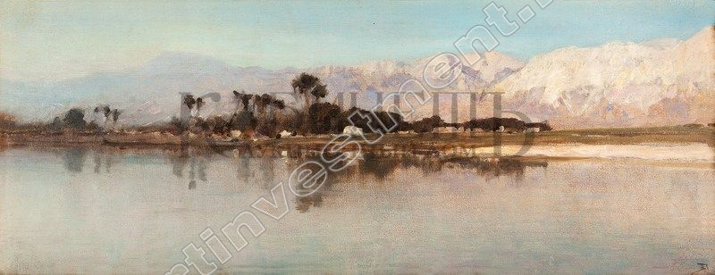 18. POLENOV VD Nile. Theban Mountains. late XIX century.