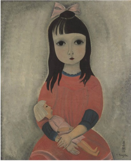 Leonard Fujita Girl with a Doll