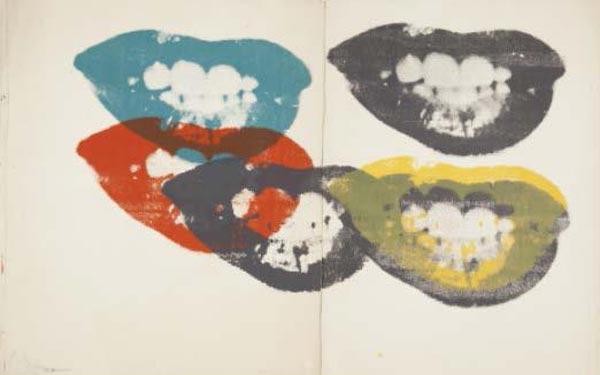ANDY WARHOL I will always love your kisses. 1964