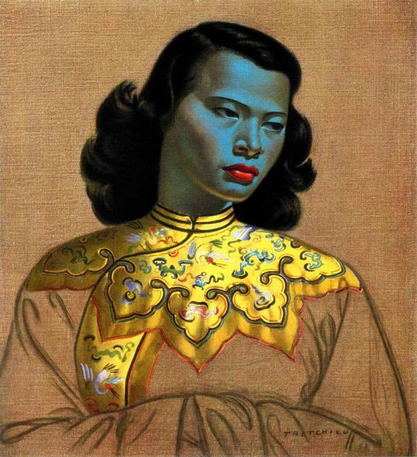 VLADIMIR TRETCHIKOV Chinese Girl (Green Lady.) Early 1950s 