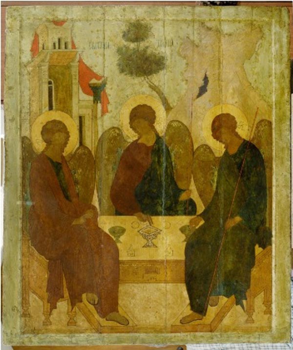 Holy Trinity. icon. Moscow, the end of the XV century.