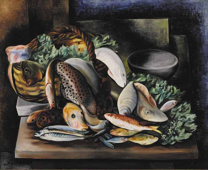 Moise Kisling Still life with fish. 1929