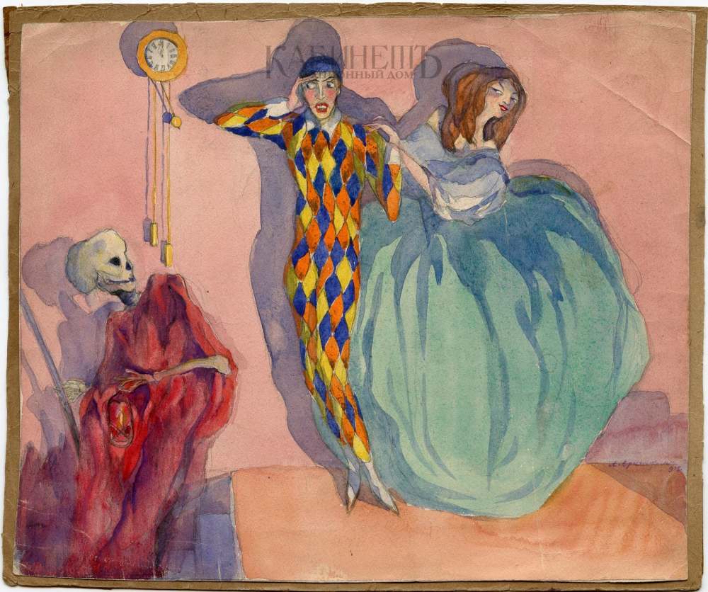 ALEXANDER Arnshtam Harlequin and Death. 1915