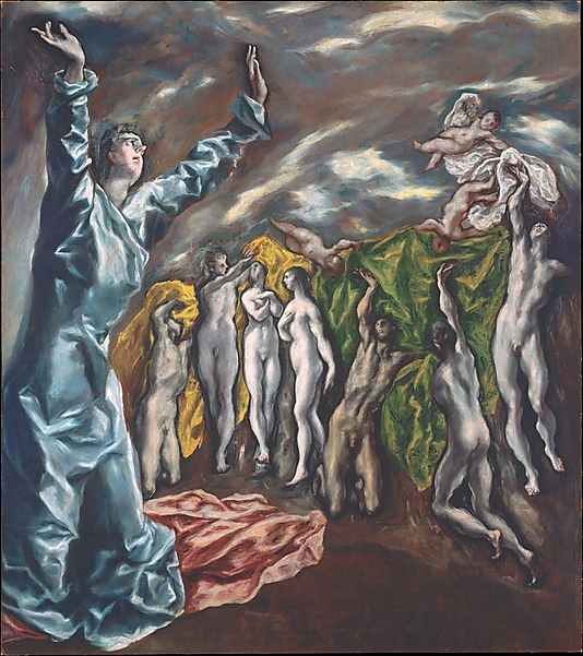  EL GRECO Removing the Fifth Seal ( The Vision of St. John the Evangelist ) . 1608-1614 