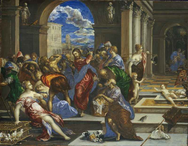  EL GRECO Expulsion of merchants from the temple. not later than 1570 