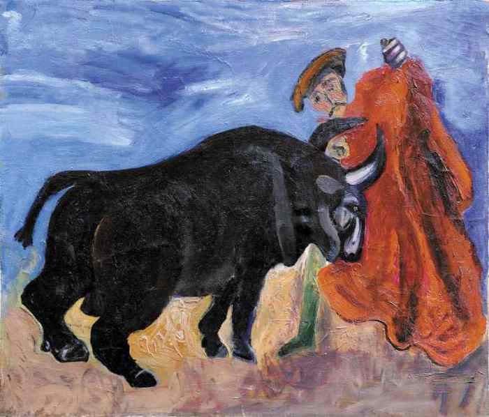  E. CHUBAROV . bullfighting. 1981 