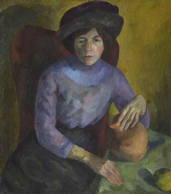  Robert Falk woman in lilac . Potekhina Portrait ES 