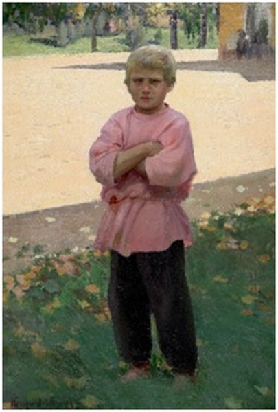 БОГДАНОВ-БЕЛЬСКИЙ  Н. П. Деревенский мальчик. 1900–1910