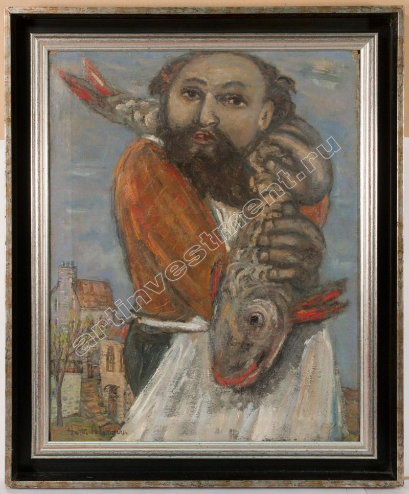 АЛЬТМАН Натан Исаевич (1889–1970) Мужчина с рыбой. 1960–70-е