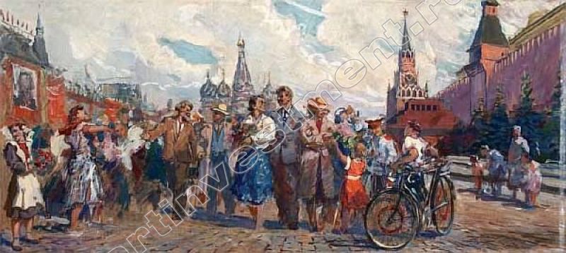 1 мая художник. Первомай в живописи. Первомай картины советских художников.