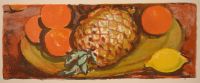 Художник: Орехова, Вера Андреевна : Натюрморт с ананасом и апельсинами