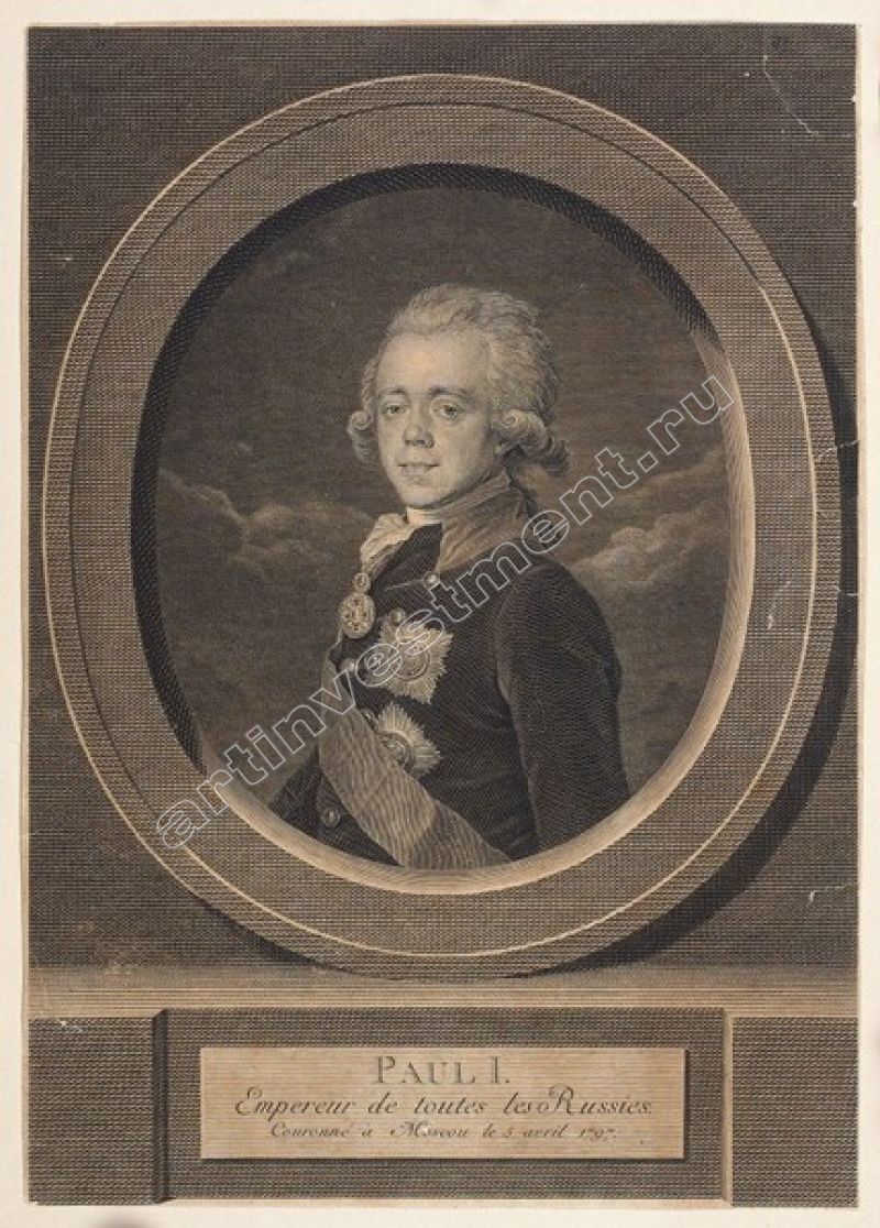 Жан Луи вуаль портрет Павла 1