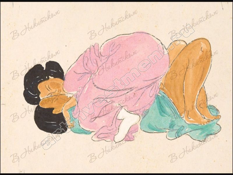 Масляная живопись ню и эротическая акварель художника Нормана Линдсей (Norman Lindsay)