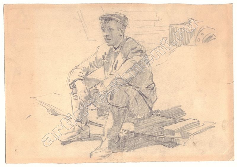 Нарисованный рабочий с книгой. Жанровые рисунки в карандаше. П н рабочий. П н рабочий. П н рабочий.