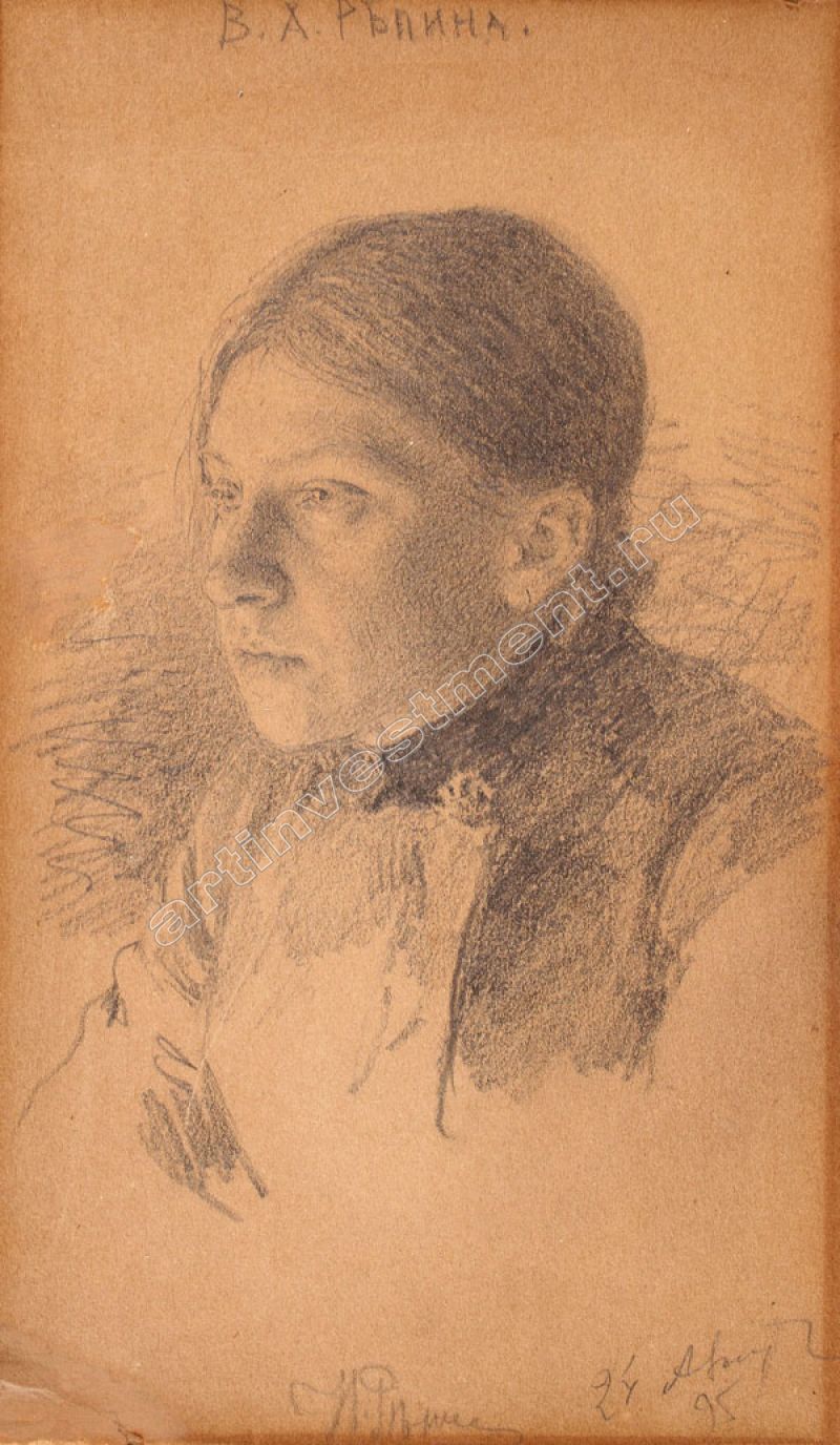 Портрет веры Шевцовой Репин 1869
