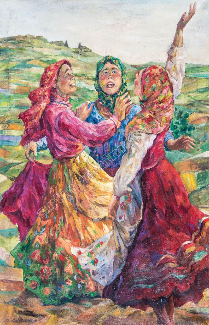 Танцующая баба картина русский музей