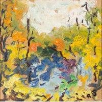 БУХ Арон Фроимович (1923–2006) Осенний пейзаж. 2001 (59,6 × 59,5 см)